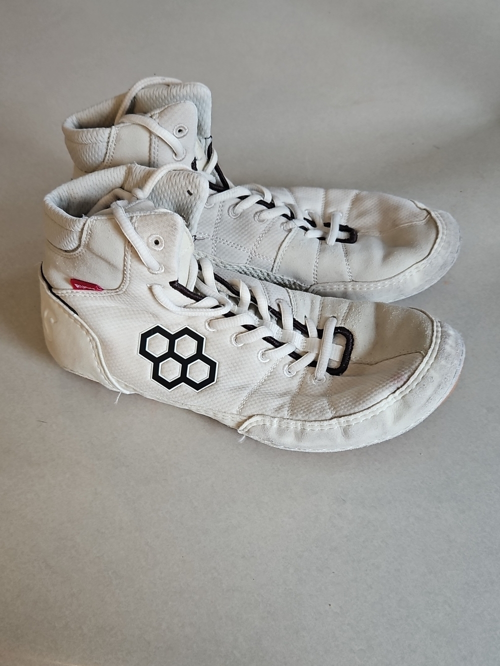 Rudis White Wrestling Shoes